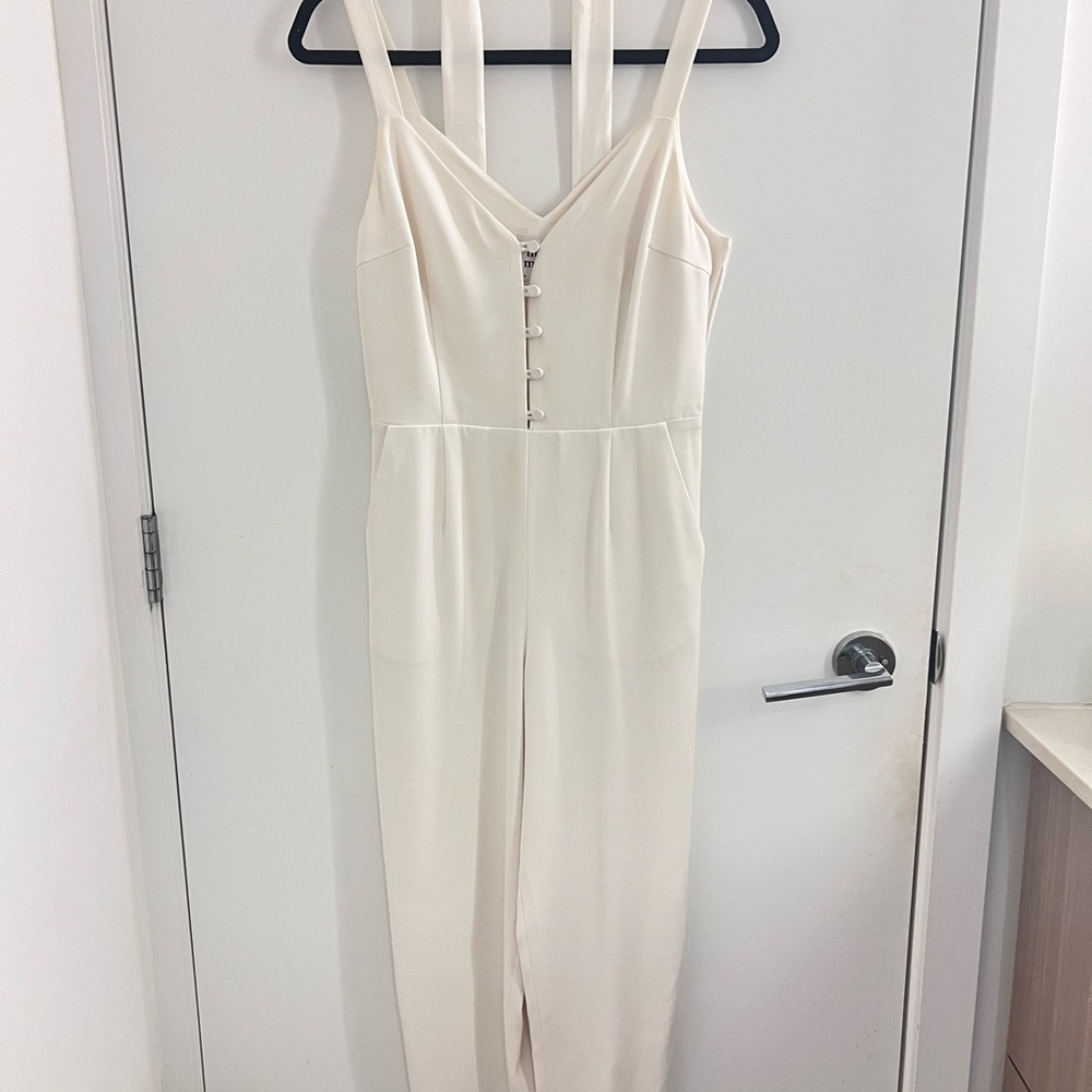 Elegant Cream Jumpsuit